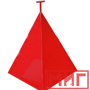 Фото 11 - Пожарная пирамида для пожарного гидранта 750x750x900 (Четырехгранная).